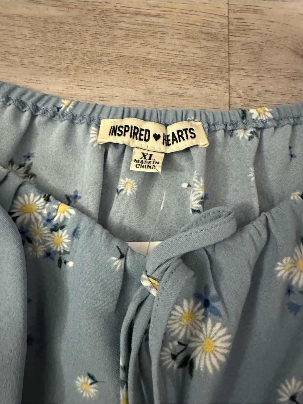 Light Blue Daisy Ruffle Mini Dress